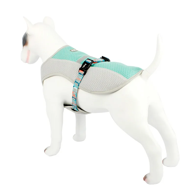 

Summer Dog Cooling Vest Harness Cooler Jacket Breathable Pet Reflective Heatstroke Cold Suit Cool Clothes Bulldog Supplies