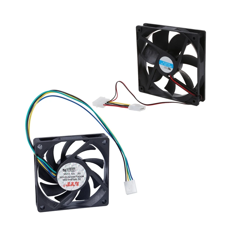 1 Pcs 70Mm X 15Mm 3Pin DC 12V Brushless PC CPU Case Cooler Cooler& 1 Pcs Computer PC Case 4 Pin Cool Cooler Cooling Fan 120Mm