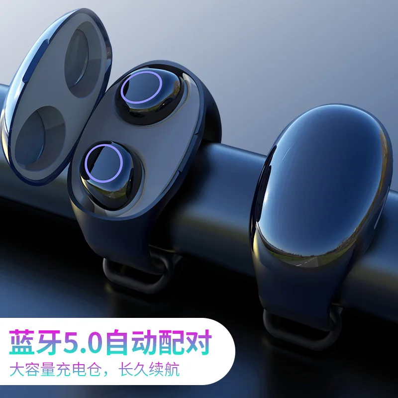 

TWS Bluetooth Earbud Earphone Charging Box Headset Handsfree Noise Stereo Microphone Wireless Invisible Sports running bracelet