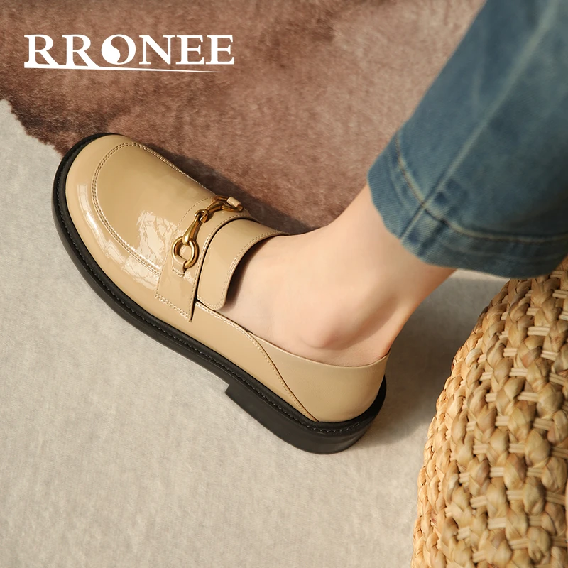 Mocasines con hebilla de caballo para mujer, zapatos a la moda|Zapatos de tacón de mujer| AliExpress