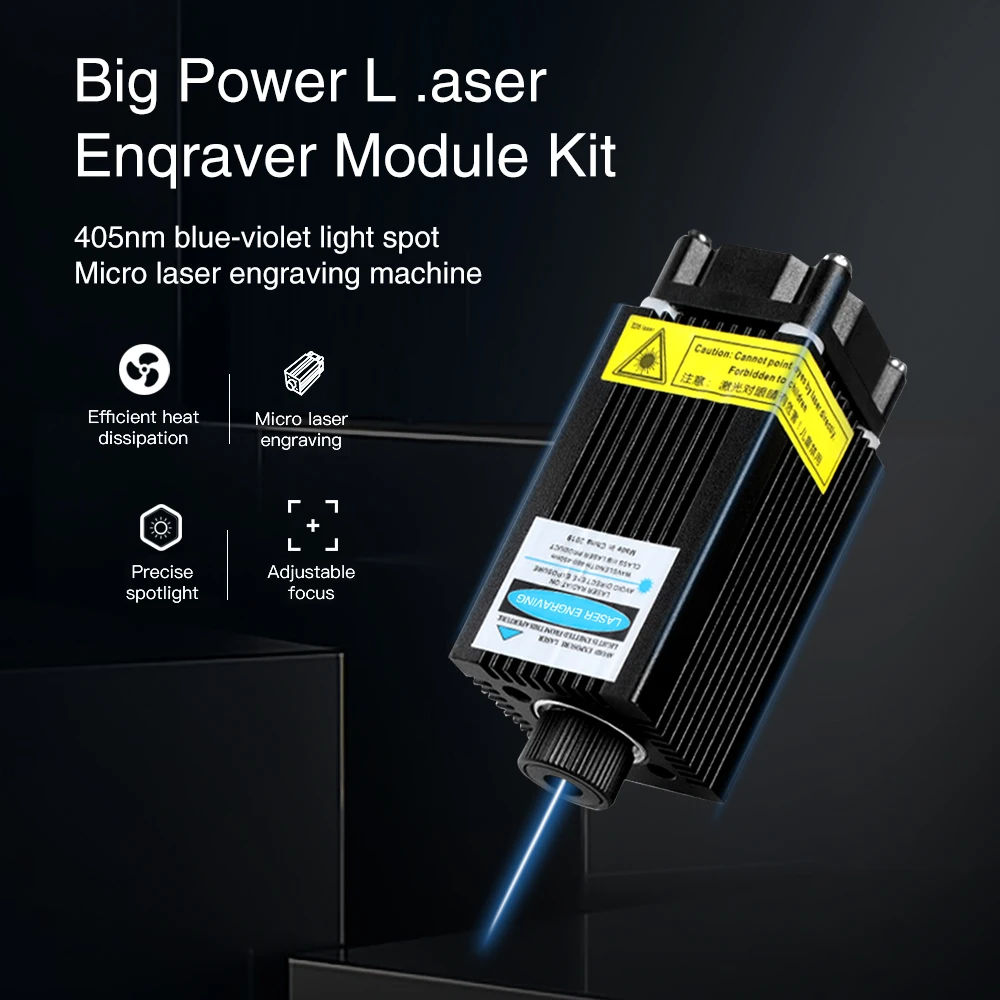 Creality 3D Printing Part Laser Module 12-24V Engraving Laser Head Kits Magnetic Design with Focusing for Ender-3 /5 3D Printers