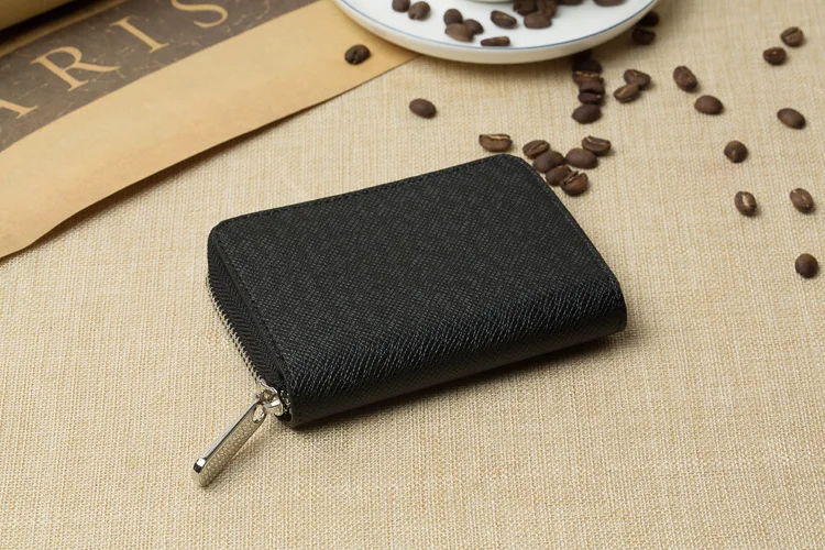 Short Mini Wallet Men's Card Holder Zip Carrying Purse Coin Bag
