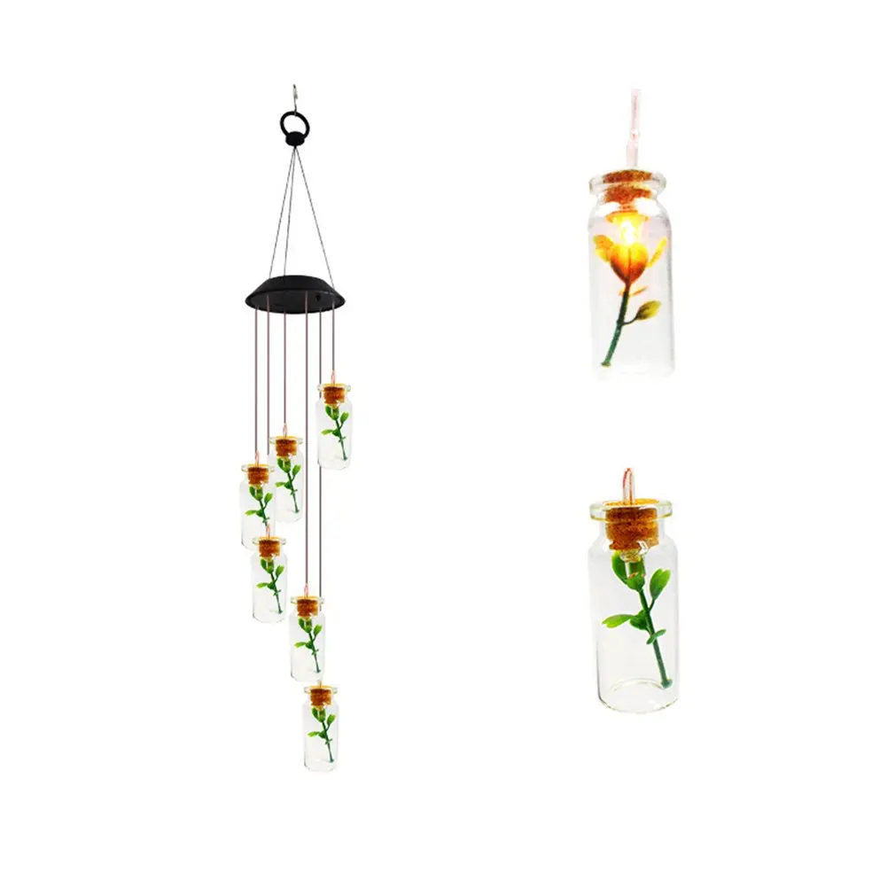 Solar Wind Chime Light Turn Light Hummingbird Solar Gift Light Color Led Garden Hanging Light