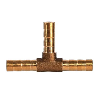

Vehicle Adapter Multifunctional Hose Joiner 3 Way Practical Home Supplies Pipe Connector Assembly Solid Brass Durable T Shape