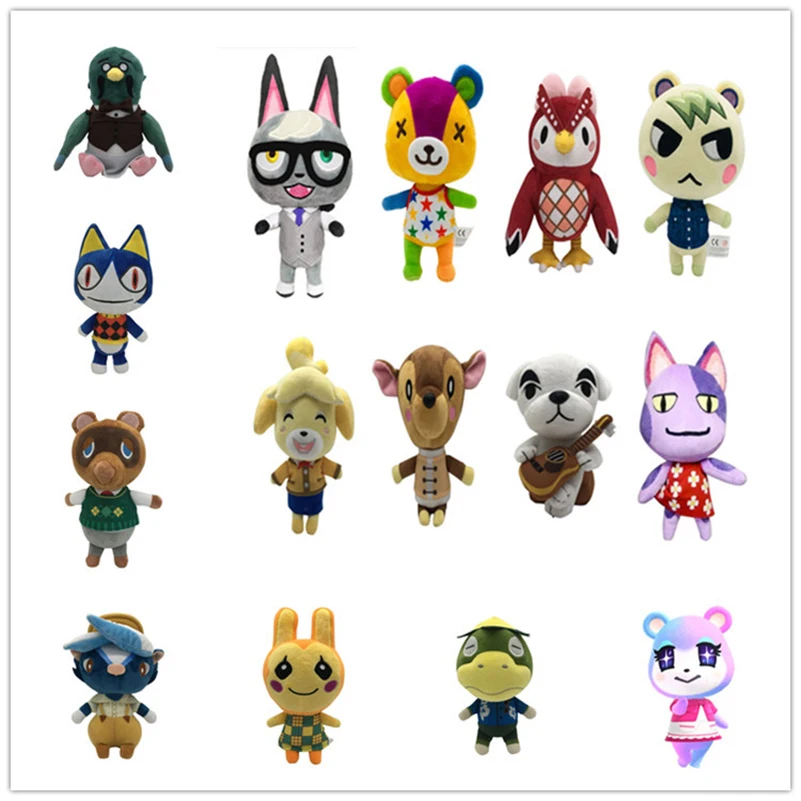 New 20cm Cartoon Animal Crossing Plush Toys Cute Animals Amiibo Rare animals Cartoon Plush Toys