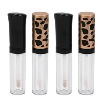 

4Pcs 5ml Empty Lip Glaze Tubes Lip Color Container DIY Subpackaging Holder Makeup Tools For Home Travel