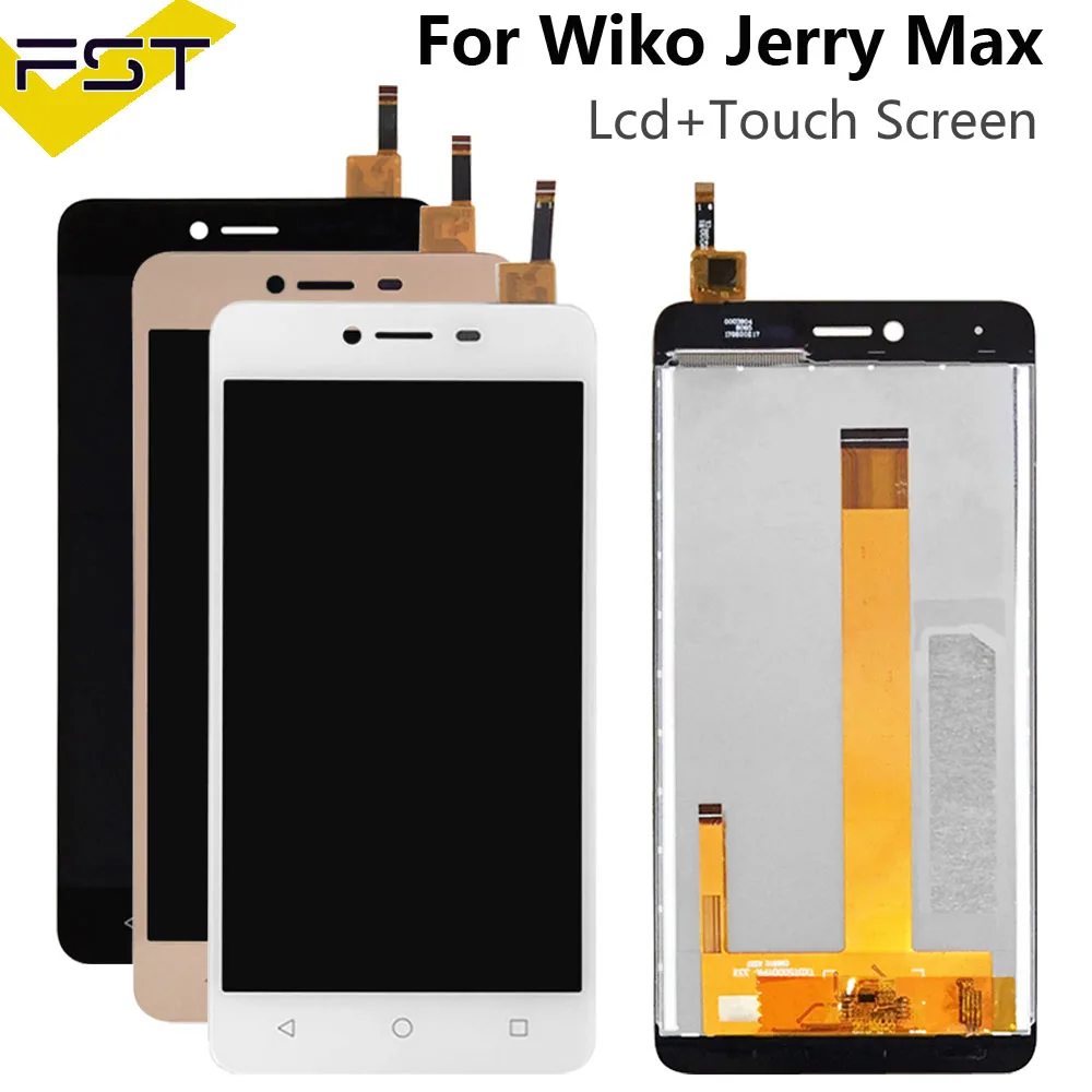 100% протестированный для Wiko jerry Max ЖК дисплей + сенсорный экран дигитайзер стекло
