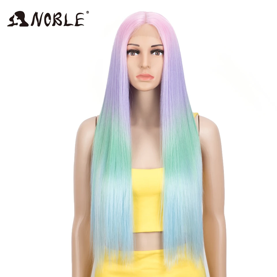 Straight Lace Wig parte Peruca Loira Ombre