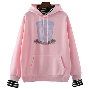 

Vampire Water Men Fashion Winter&spring Hoodie Women Pullover Female Vintage Plus Size Sweatshirt Women Tops White Pink Femme
