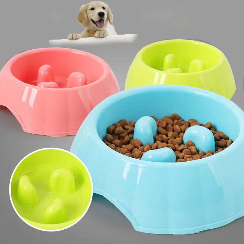 

Portable Pet Interactive Slow Down Food Eating Feeder Bowls Feeding Puppy Dish Prevent Obesity Anti Choking Dogs Supplies Bowl