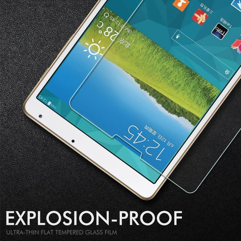 С уровнем твердости 9H Защитная пленка для экрана из закаленного стекла Samsung Galaxy Tab