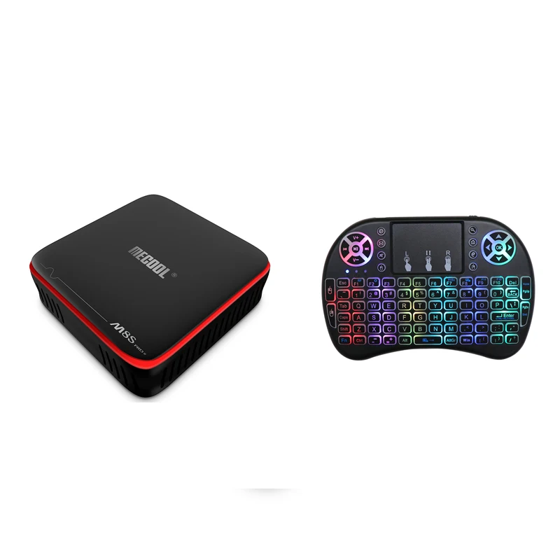 MECOOL M8S PRO W Android 7,1 Smart tv Box 2G ram 16G rom Amlogic S905W Поддержка 2,4 GHz WiFi 4K H.265 HD медиаплеер - Цвет: TV box -i8