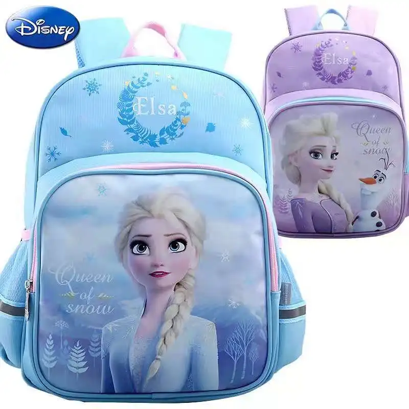 Disney Frozen School Bags For Girl Elsa Large Capapcity Light Primary School Backpack For Teenage Girls Grade1-2 Mochila Escolar