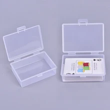 2 pezzi scatole di plastica trasparenti carte da gioco contenitore custodia in plastica imballaggio Poker scatola di carte da gioco per Pokers nuovo 2021
