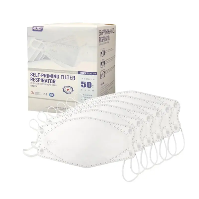 

50pcs Dust-proof KN95 Mouth Mask Droplets Safe Protective 95% Filtration Masks Respirator Disposable Anti Haze Face Masks