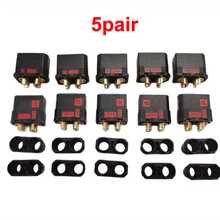 5 par QS8-S conector de resistência anti-chispa conector dorado enchufe de corriente grande para rc modelo de zangão
