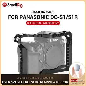 

SmallRig DSLR S1 Camera Cage for Panasonic Lumix DC-S1 & S1R Feature W/ Cold Shoe Mount For Micrphone Flash Light Attach 2345