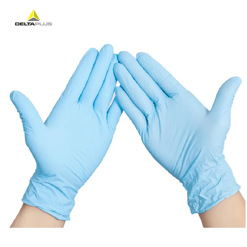 

Deltaplus Disposable Powder-Free Nitrile Gloves 201373 Food Processing Gloves Oil Resistant Antifouling Gloves Wholesale