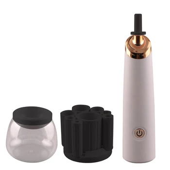 

Electric Washing Tool Makeup Brush Cleaner Dryer Scrubber Automatic Home With Rubber Collars Portable Travel Cleaning Cosmetic