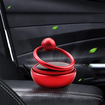 

Car Air Freshener Automatic Rotating Car air purifier Double Ring Aroma Diffuser Desktop Ornament Air Freshener Auto Accessories