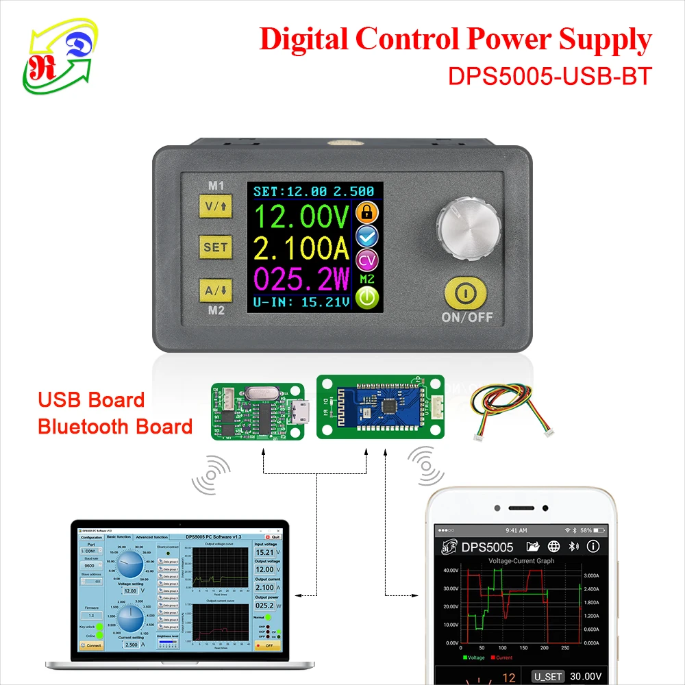 

DPS5005 Communication Constant DC - DC Voltage current Step-down Power Supply module Voltage converter voltmeter 50V 5A