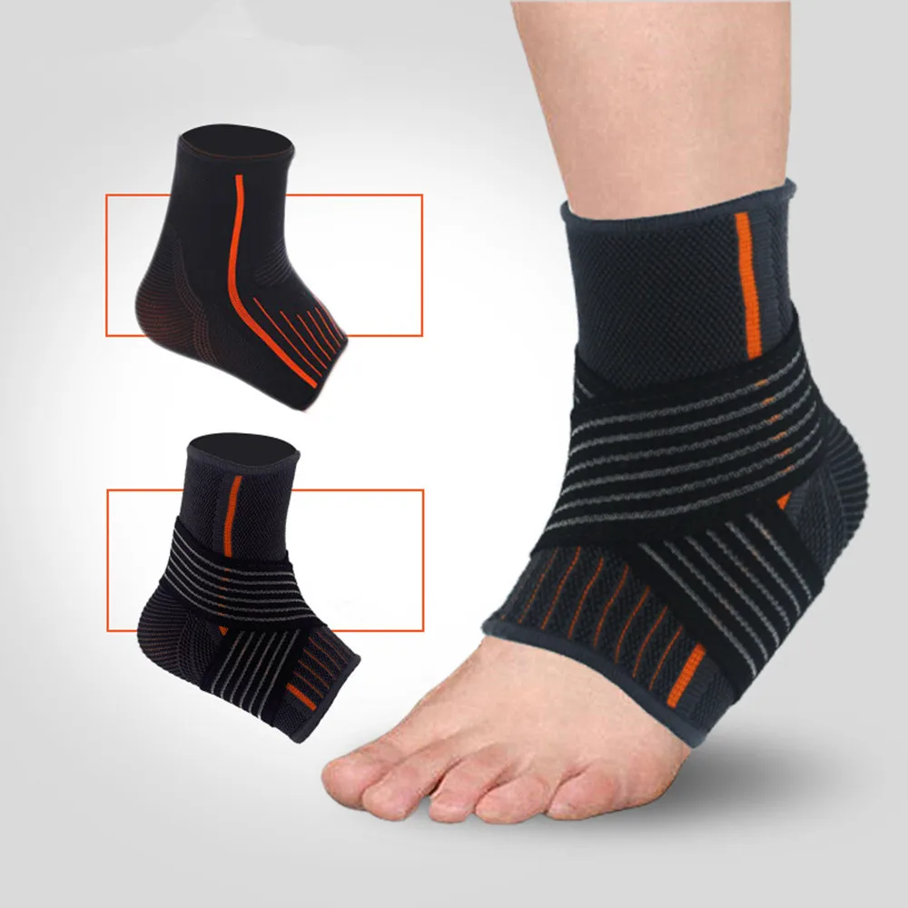 

S/L Adjustable Elastic Ankle Movement Protection Ankle Support Brace Strap Women Men Anckle Protect Straps drop shipping Z0725