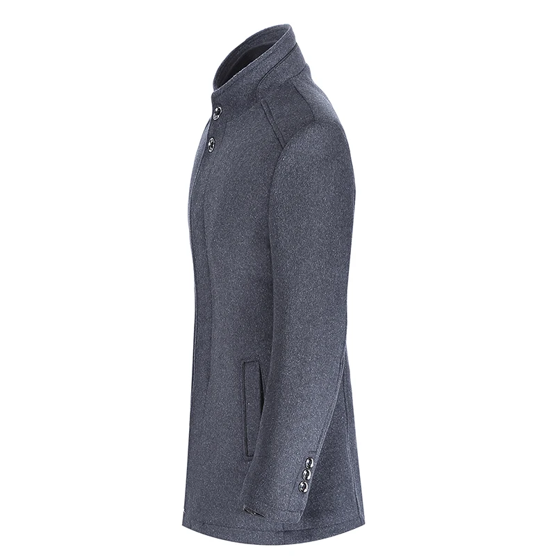 Модный зимний поп мужской съемный жилет Тренч модный бизнес VogueWool тонкие шерстяные плотные теплые пальто куртка мужская