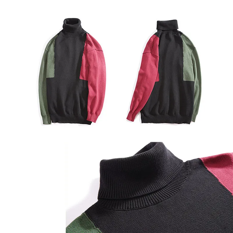 Top Turtleneck Solid Pullover Turtleneck Simple All-match Soft Warm Winter Knitting Sweater High Neck Jumper Knit Sweater