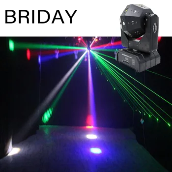 

Free mailing Unlimited Rotate Dj Laser Disco Led Strobe 3 IN 1 Moving Head Light Good Effect Use For Party KTV Night Club Bar