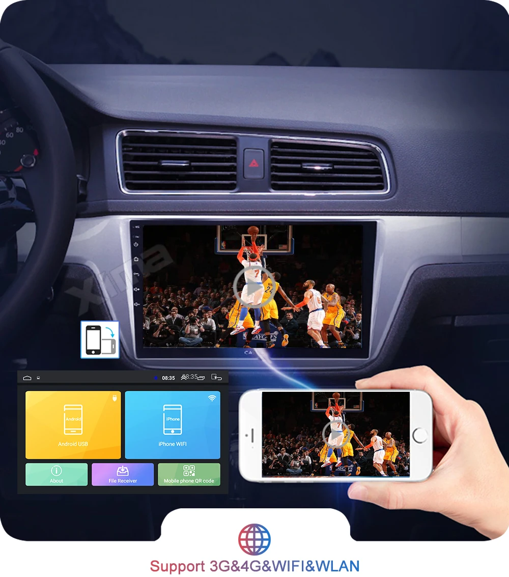 Xima HD 9 ''Android 9,0 2 din Автомобильный dvd-плеер для современного Solaris accent Verna 2011- автомобильный Радио мультимедийный плеер с автомобилем DAB