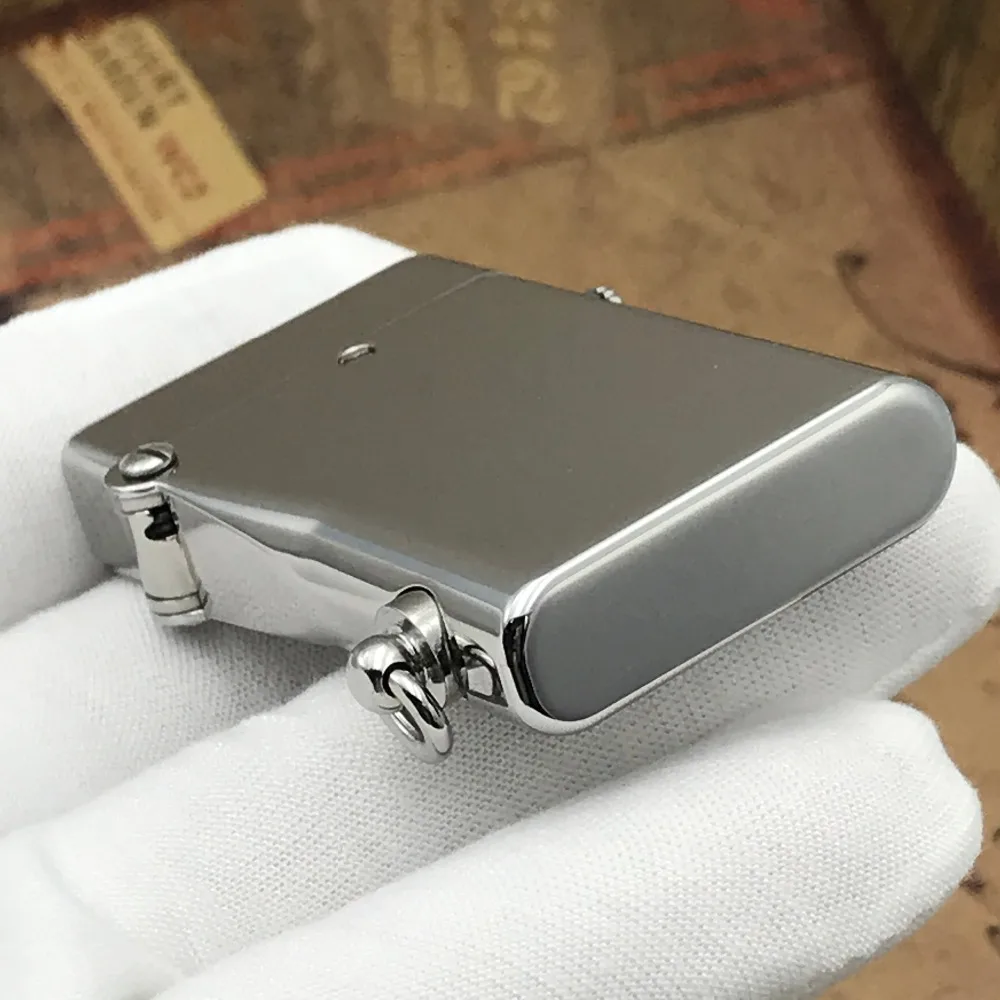 Автоматическая Выталкивающая Античная керосиновая Зажигалка хромированная латунная креативная колесная масляная Зажигалка коллекционный уровень