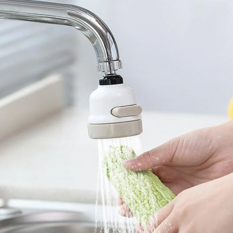 High Pressure Kitchen Faucet Extender Rotatable Faucet Aerator Water Saving Tap Nozzle Adapter Bathroom Sink Accessories 4