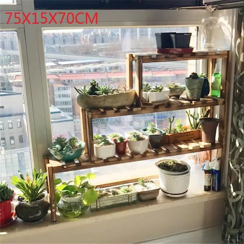 MODEL B Estanteria Varanda Estante Para Plantas стол Escalera Decorativa Madera открытый стеллаж Stojak Na Kwiaty Цветочная Полка Подставка для растений - Цвет: MODEL B