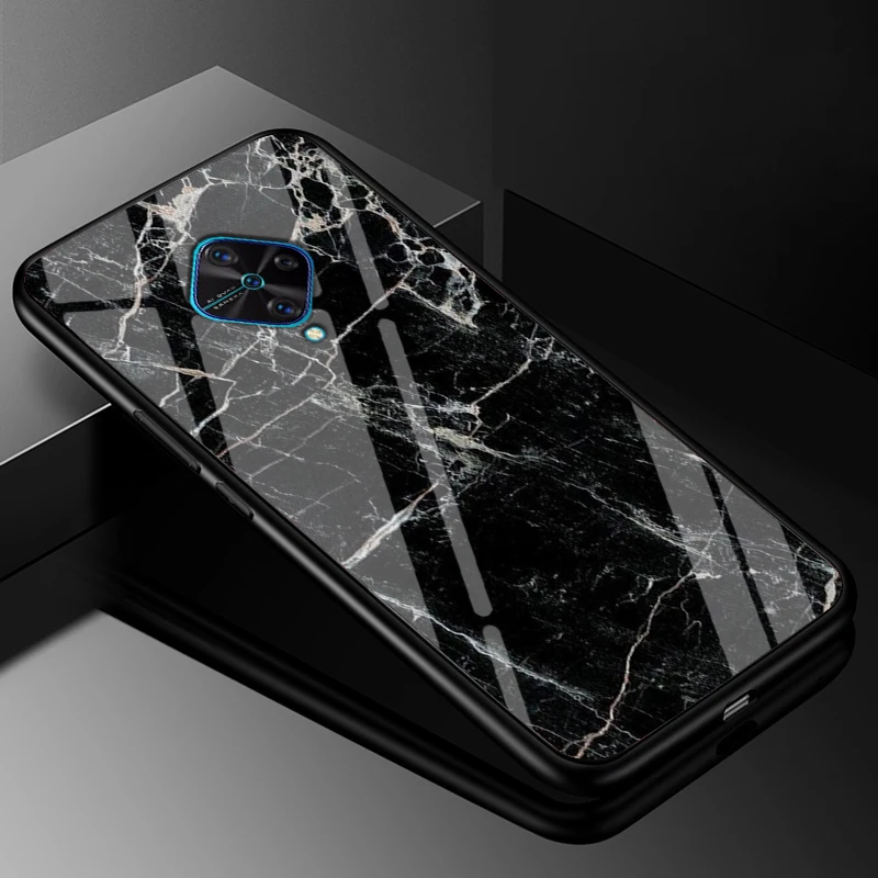 Premium Tempered Glass Back Case with Soft Bumper