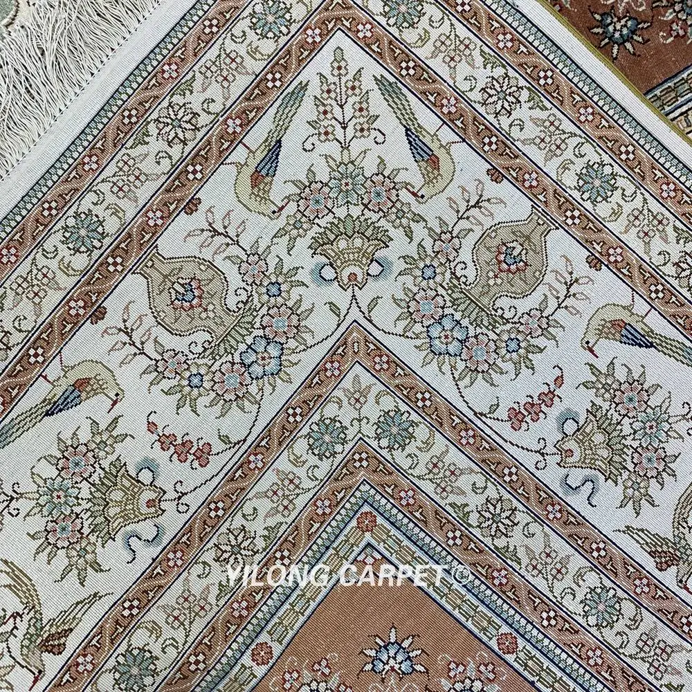 YILONG 6'x9' ручной работы персидский домашний ковер стильный ручной узлом шелковые ковры элегантный(HF373H