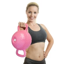 Йога фитнес чайник колокольчик 4-12LB Регулируемый гири массаж водные гантели двойные ручки Пилатес Тренажерный Зал Фитнес коррекция фигуры