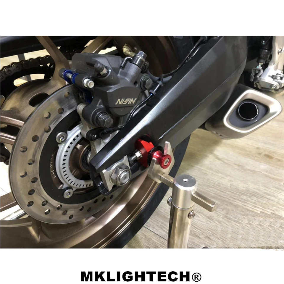 Mklighttech аксессуары для мотоциклов CNC алюминиевые цепи регуляторы натяжители цепи для HONDA CB650R CB 650R