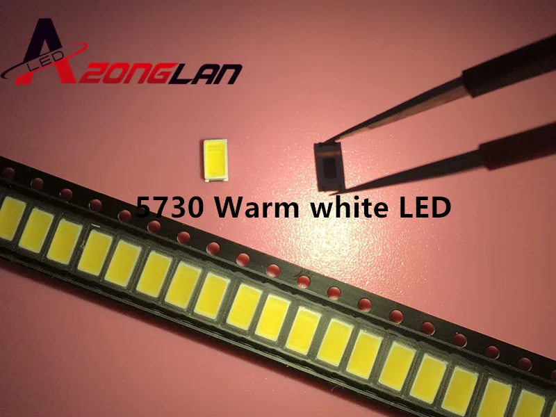 100 шт 5630/5730-CW/WW 0 5 W-150Ma 50-55lm 6500K белый свет SMD 5730 5630 LED Диоды (3 2 ~ 3 4 V) | Лампы и освещение