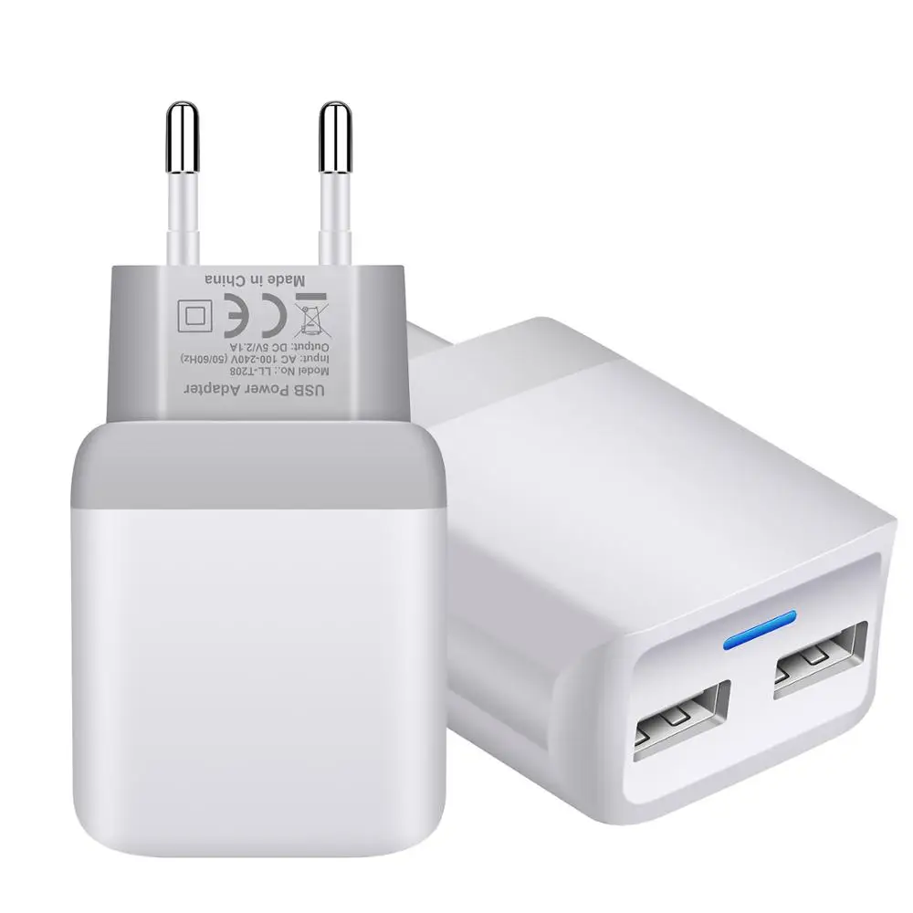 ЕС/США/Британский магазин QC3.0 USB 2-Порты и разъёмы Зарядное устройство быстрой зарядки светодиодный для Samsung NOTE 10 подключи Сетевой Адаптер HUB Зарядное устройство s#829