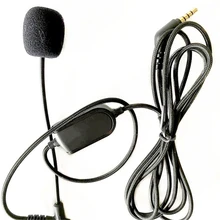 VoIP kulaklık kablosu için mikrofon ile Boompro oyun kulaklığı V MODA Crossfade M 100 LP LP2 M 80 ses hattı dilsiz