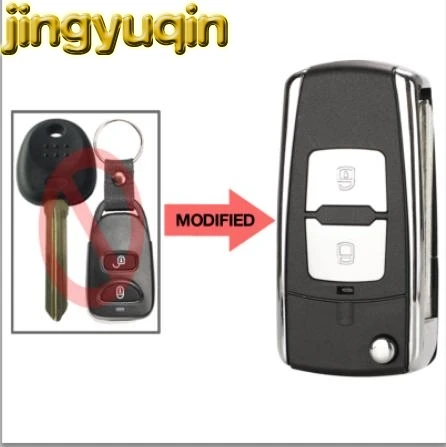Чехол для автомобильного ключа jinyuqin без аккумулятора Hyundai Elantra Santa FE Atos Trajet