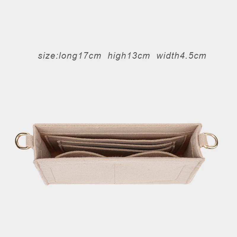 Liner For Poche Toiletry Pouch Purse Insert Organizer 15 19 26 With 120cm  Golden Chain,Luxury Clutch Bag Inner Shaper Protector - AliExpress