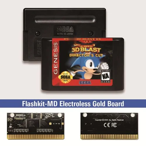 Soniced 3D шоковой заморозки Directors Cut - USA метки Flashkit MD никелевое золото схема на основе