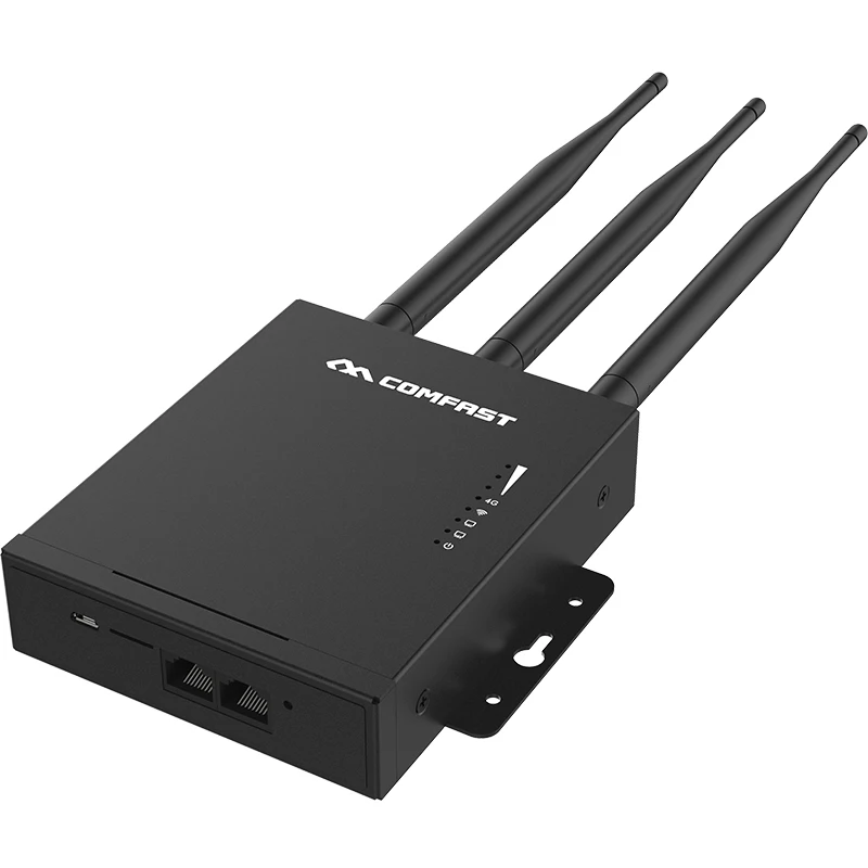 Plug&play WiFi Router 4G Modem With SIM Card Slot Access Point 2.4G outdoor AP 4G LTE Router with 3*5dBi strong signal antennas