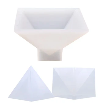 

2 Pieces Large Pyramid Shape Diy Silicone Mould Resin Epoxy Casting Jewelry Mold Handcraft Ornament Tool 95Mm/150Mm