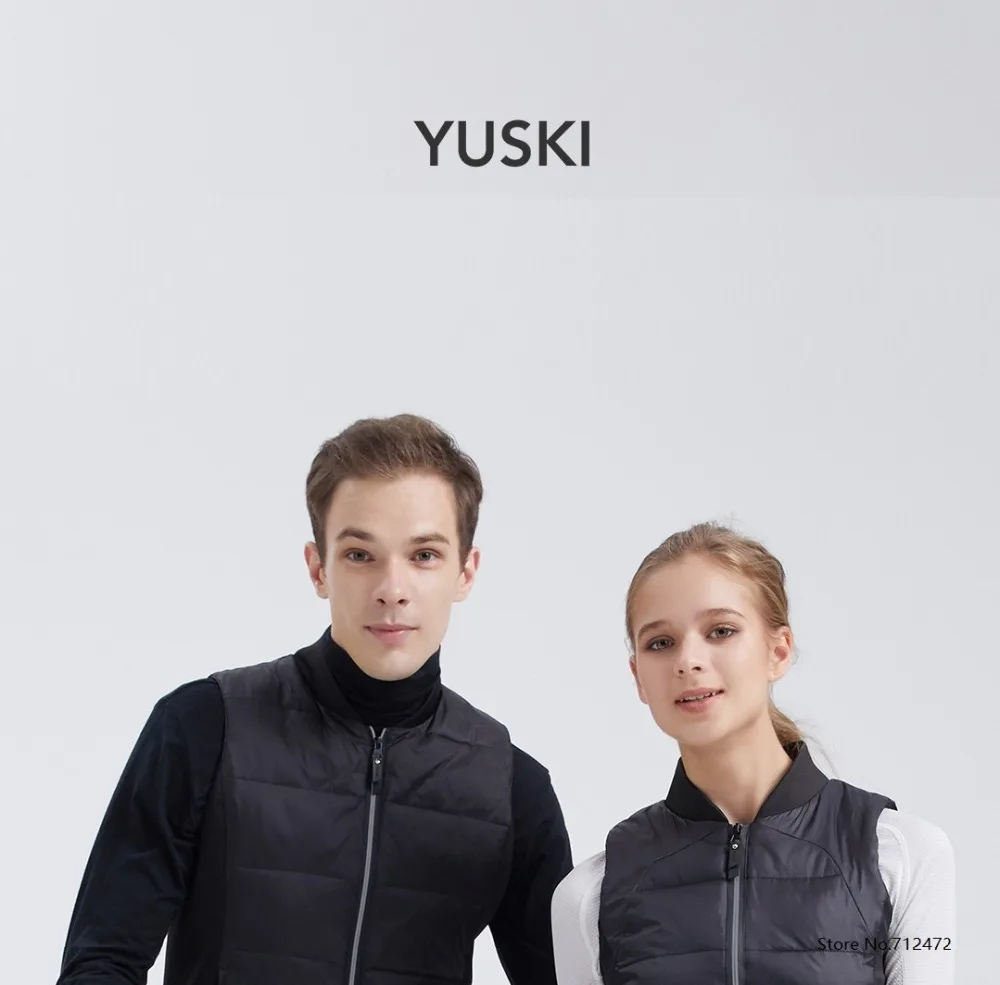 Xiaomi YUSKI graphene хлопок температура хранения тонкий жилет Пара легкий удобный держать теплый модный мужской женский жилет пальто