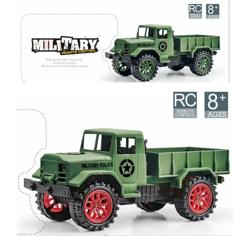 1/16 2,4 GHz 4WD 3000G нагрузка военный грузовик внедорожный RC Гусеничный с светодиодный мини-пультом дистанционного управления грузовик игрушки для мальчиков