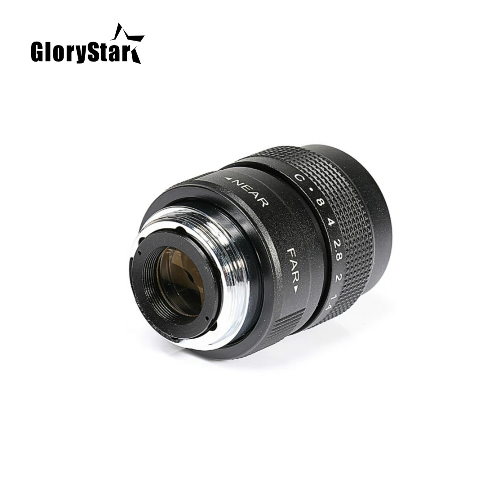 GloryStar 25 мм CC TV F1.4 объектив для ТВ-фильма + C-образное крепление металлическая
