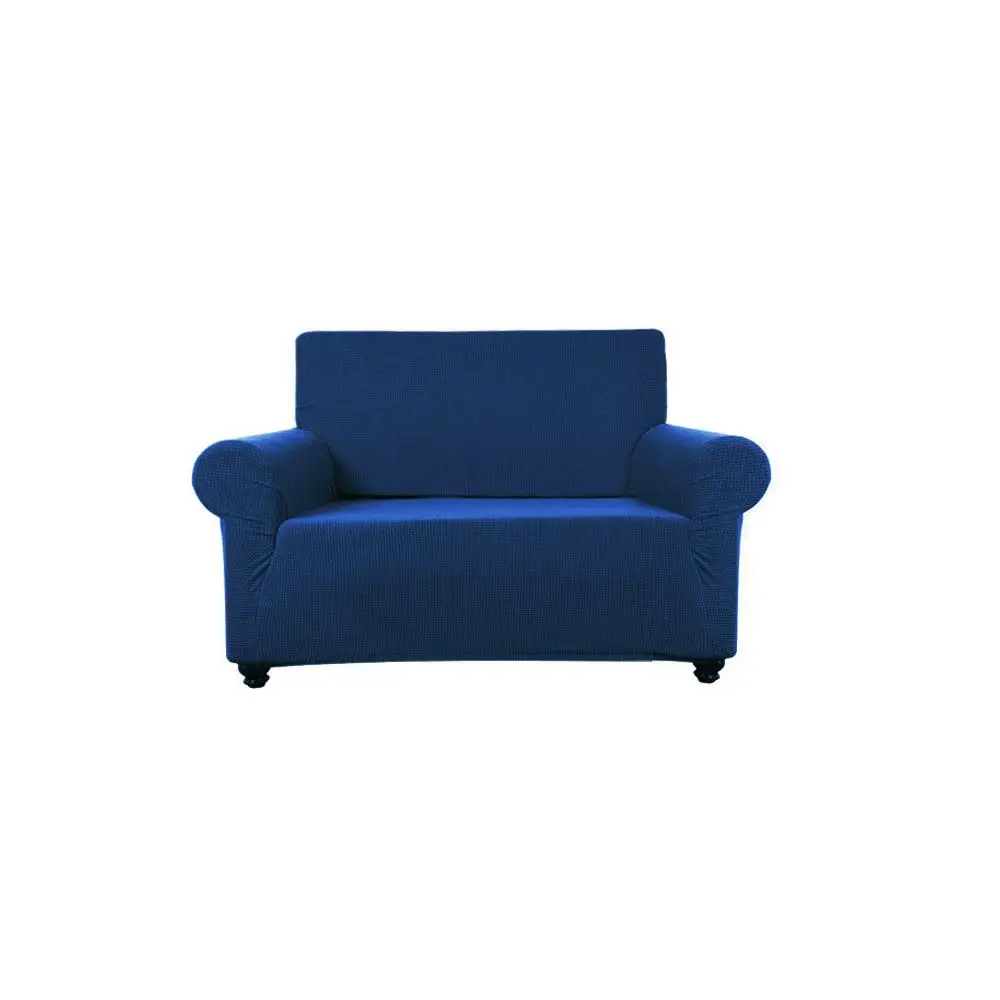 Dark blue Сплошной цвет спандекс для углового диванного стула протектор современный отель чистый DIY Красивый эластичный чехол для седла Пылезащитный для гостиной - Цвет: Dark blue
