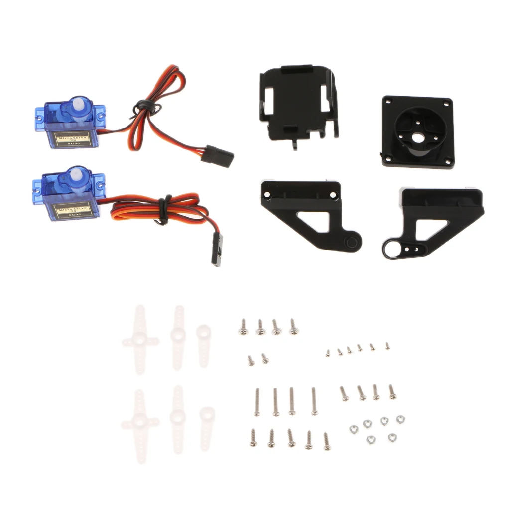 2x Servo Motor Camera Mount Two axis Platform For Airplane Boat